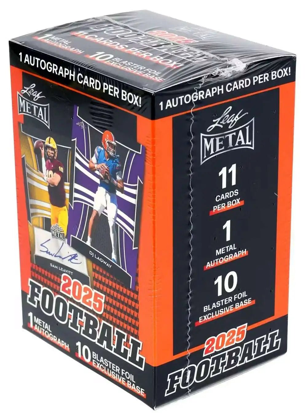 2025leafnflbox 2025 Leaf Metal Football Blaster Box - Image 1