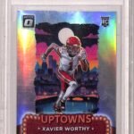 Xavier Worthy 2024 Donruss Optic Uptowns BGS 9 Mint