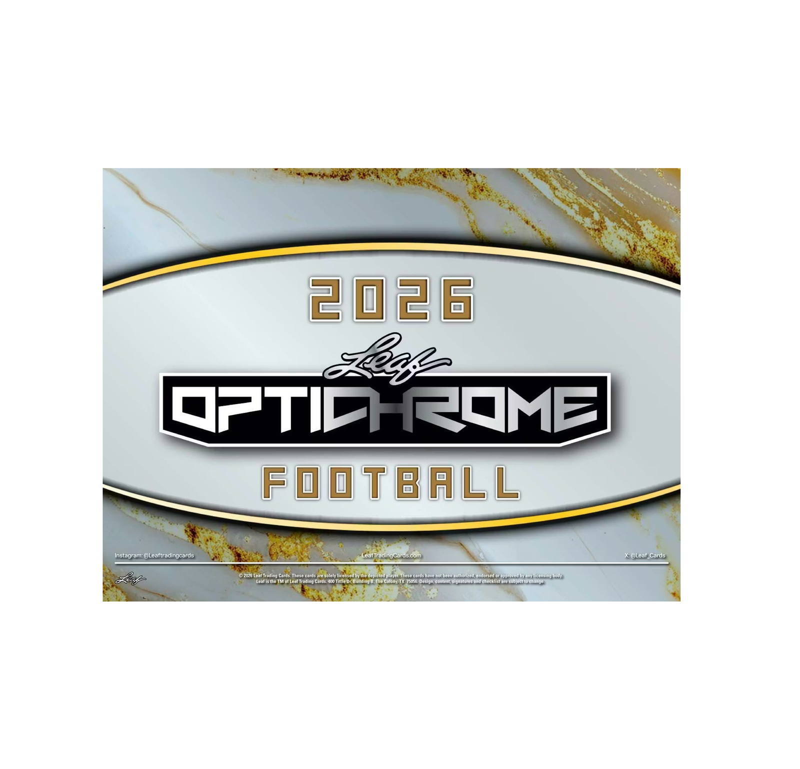 2026LeafOptichromeFootballHobbyBox1 2026 Leaf Optichrome Football Hobby Box - Image 1