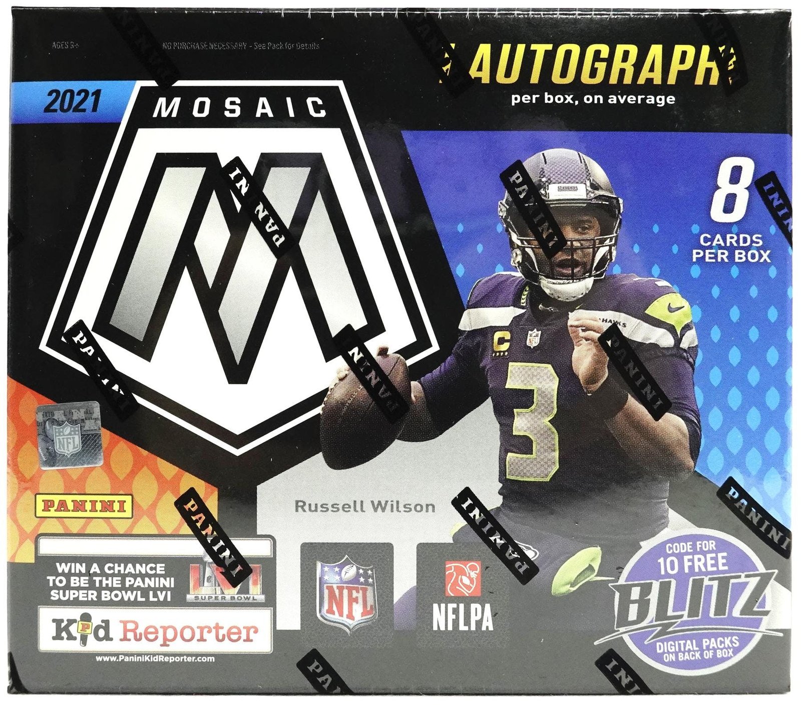 21panmoschfb_1 2021 Panini Mosaic Choice Football Hobby Box - Image 1