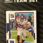 New York Giants 2022 Donruss Factory Sealed Team Set with Rated Rookie cards of Wan'Dale Robinson, Kayvon Thibodeaux and Evan Neal