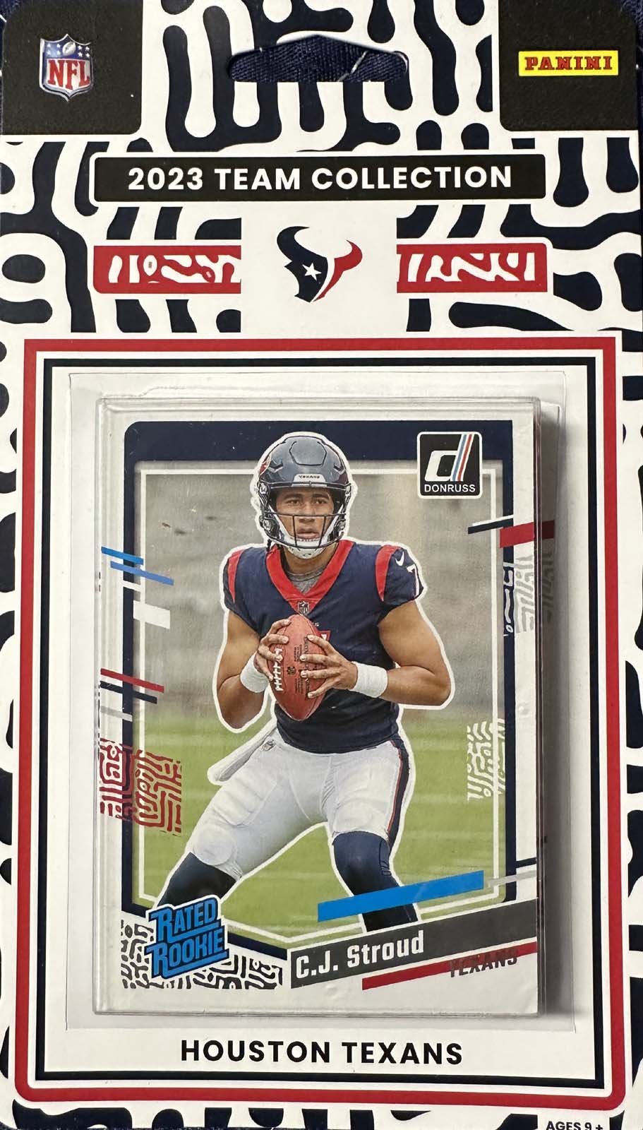 23Texans Houston Texans 2023 Donruss Factory Sealed Team Set with C.J. Stroud, Tank Dell and Will Anderson Jr. Rated Rookie Cards Plus - Image 1