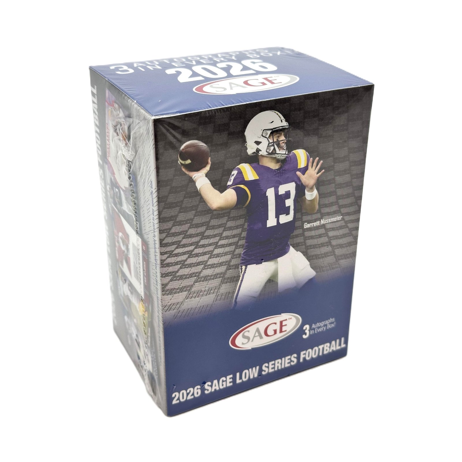 26SageLSFB_Blaster_Square_8b1c3592-2188-484c-8a21-8d56600b3ebf 2026 Sage Low Series Football 63ct. Blaster Box - Image 1