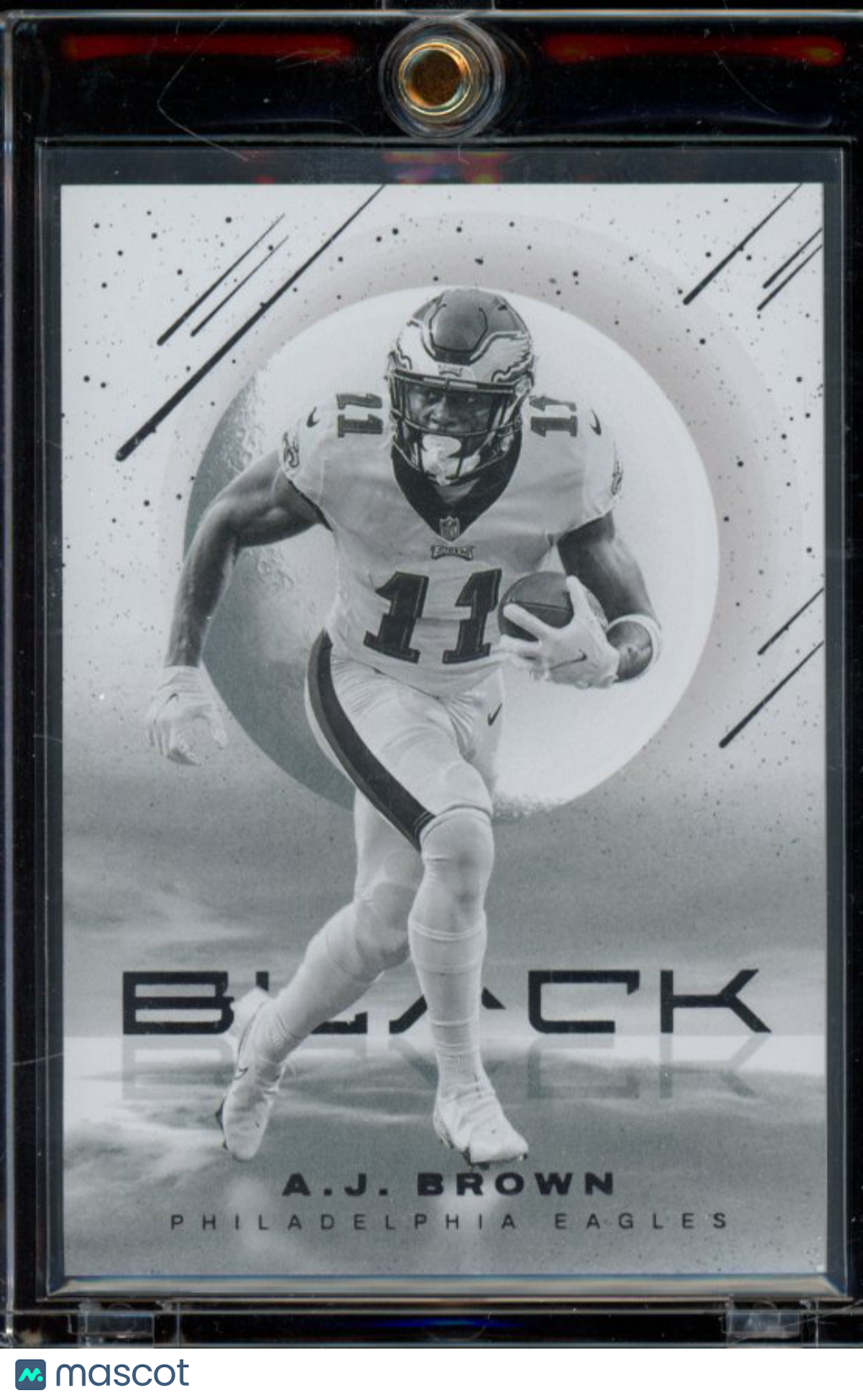 27cb3c6f-dfc4-4a96-ac15-ef3a6b2e3c64-watermark-raw-V2 2022 Panini Black A.J. Brown White Night Sp - Image 1