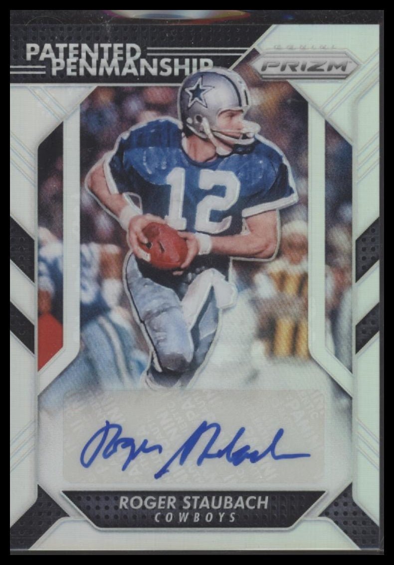 30385609-front Roger Staubach 2016 Panini Prizm #PPP-RSB Patented Penmanship #/10 - Image 1