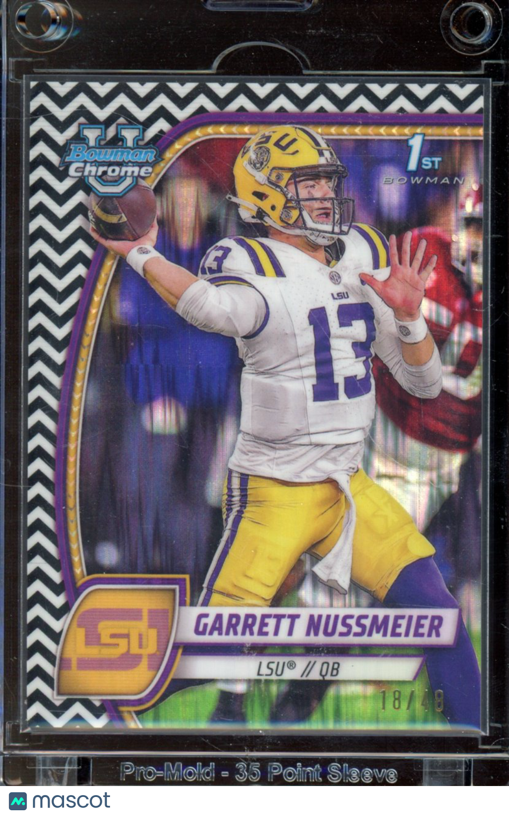 336d965b-d813-4438-aa7d-d42843221331-watermark-raw-V2 2024 Bowman U Chrome Garrett Nussmeier Stealth /48 - Image 1