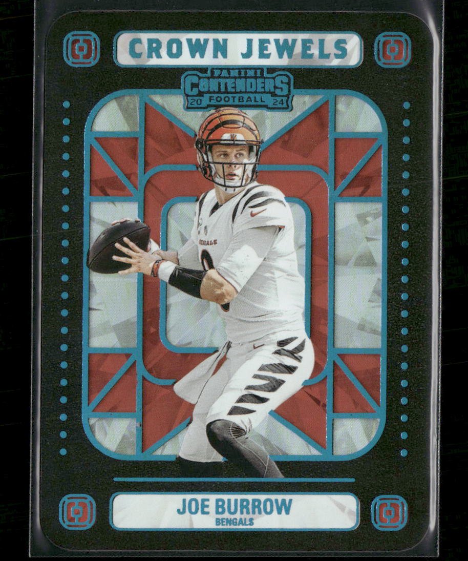 37965372-front 2024 Panini Contenders Crown Jewels Joe Burrow #10 - Image 1
