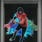 Patrick Mahomes 2024 Panini Prizm Draft Black Color Blast PSA 9 Mint