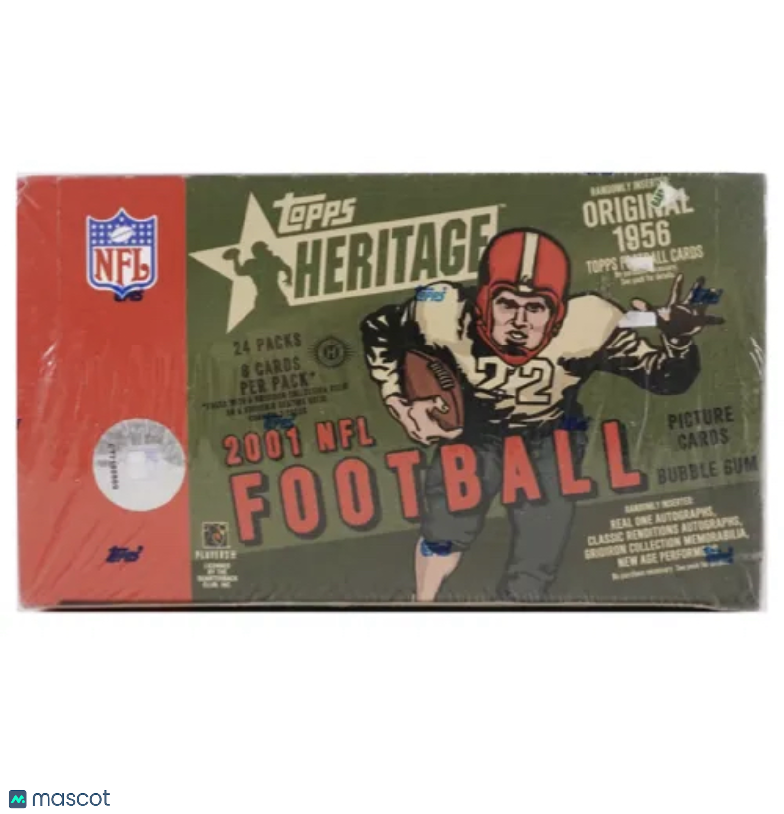4531a041-6df7-439e-826e-9e3c84abd555-watermark-raw-V2 2001 Topps Heritage Football Hobby Box - Image 1