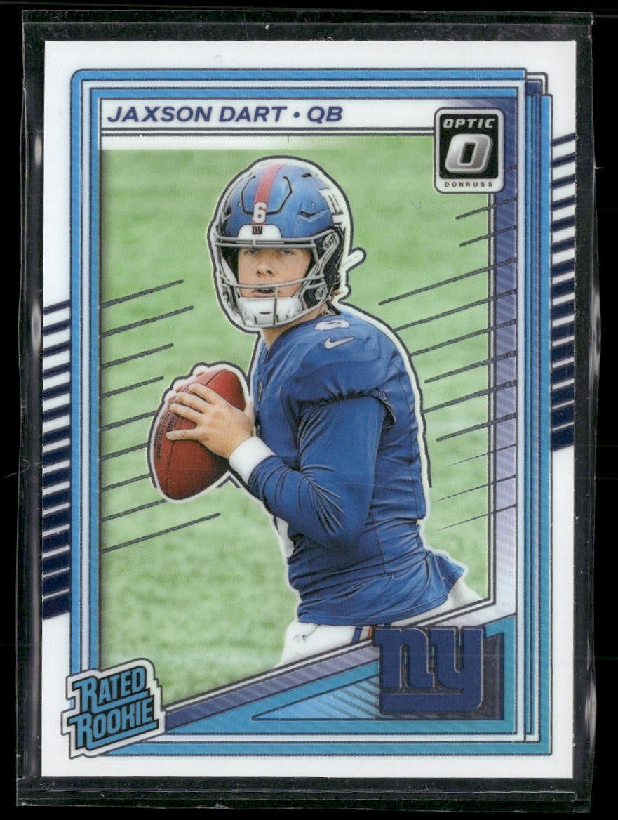 47044542-front 2025 Donruss Optic Jaxson Dart Rookie #273 - Image 1