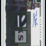 2023 Panini Elegance Rookie Helmet and Team Logo Auto Zach Charbonnet #/10 #41