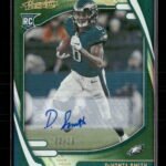 2021 Panini Absolute Signature Rookies Green Waves DeVonta Smith #/25 Auto #107
