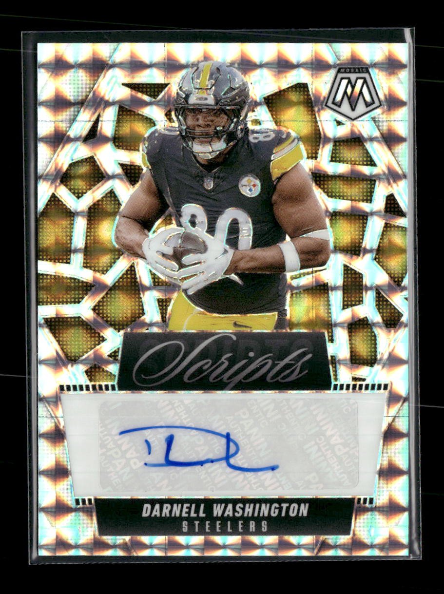 51344863-front 2025 Panini Mosaic Scripts Darnell Washington Auto #SCR-DWN - Image 1