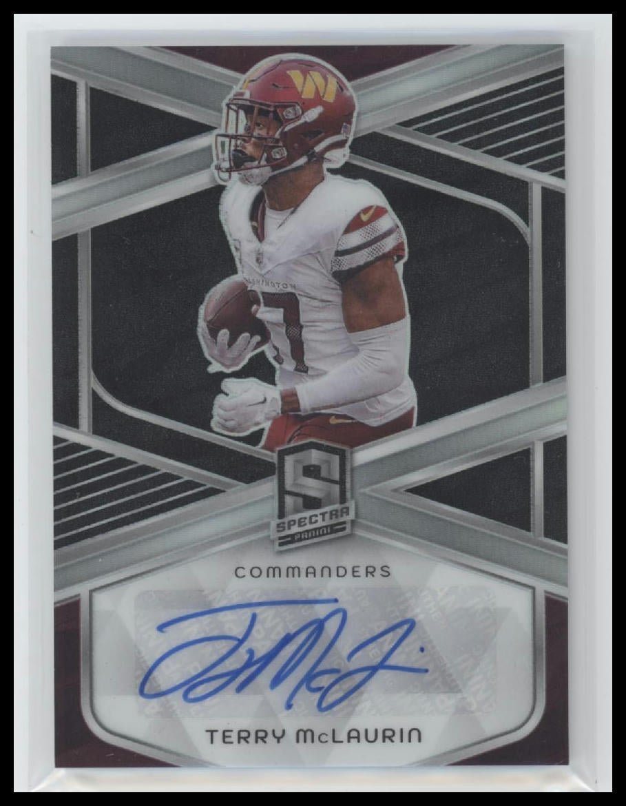 51356520-front 2024 Panini Spectra Signatures Terry McLaurin #/199 Auto #SIG-TMN - Image 1