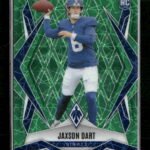 2025 Panini Phoenix Green Lazer Prizm Jaxson Dart Rookie #/49 #200
