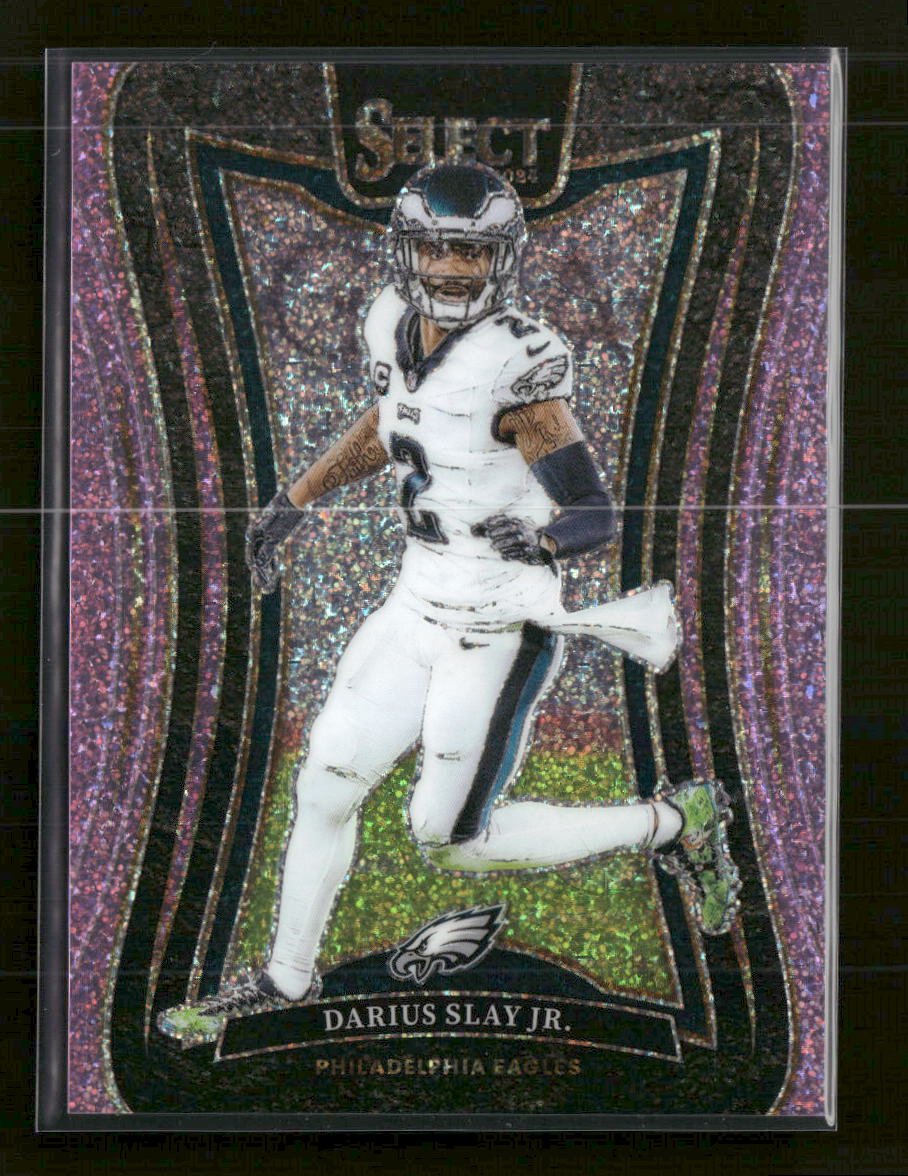 52334020-front 2024 Panini Select Pink Glitter Prizm Darius Slay Jr. #/15 #324 - Image 1