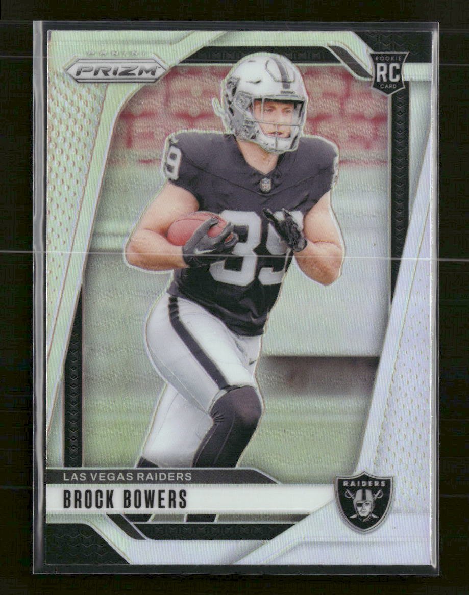 52334022-front 2024 Panini Prizm Silver Brock Bowers Rookie #315 - Image 1
