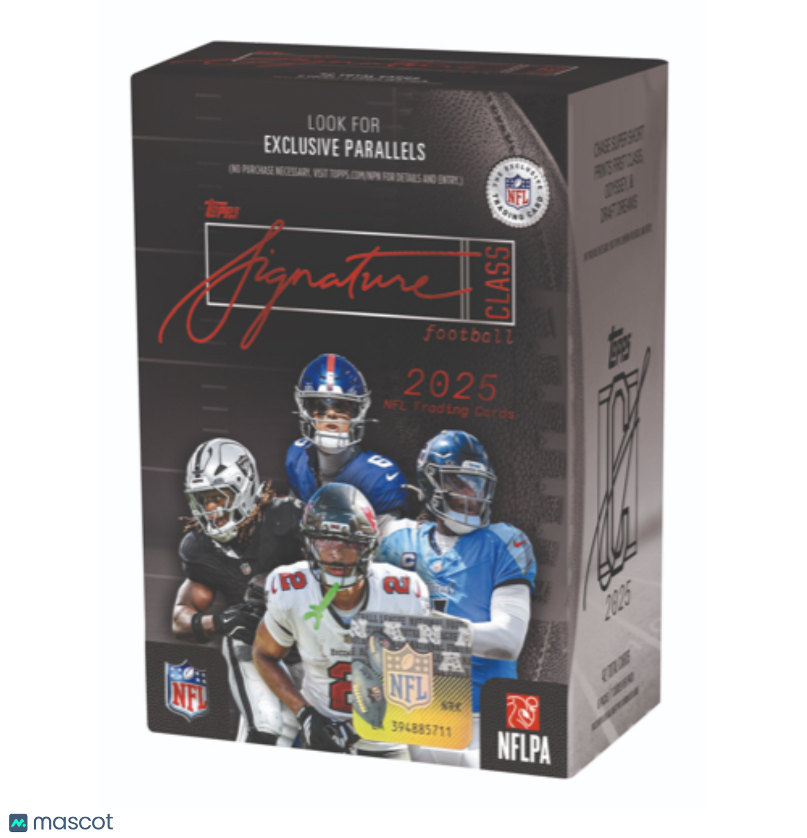 537e1c7b-f5de-422d-8cba-e5e3efbdc205-watermark-raw-V2 2025 Topps Signature Class Football Blaster Box - Image 1