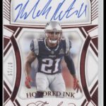 2024 Panini Flawless Honored Ink Auto Red #/15 Malcolm Butler #HI-MBR