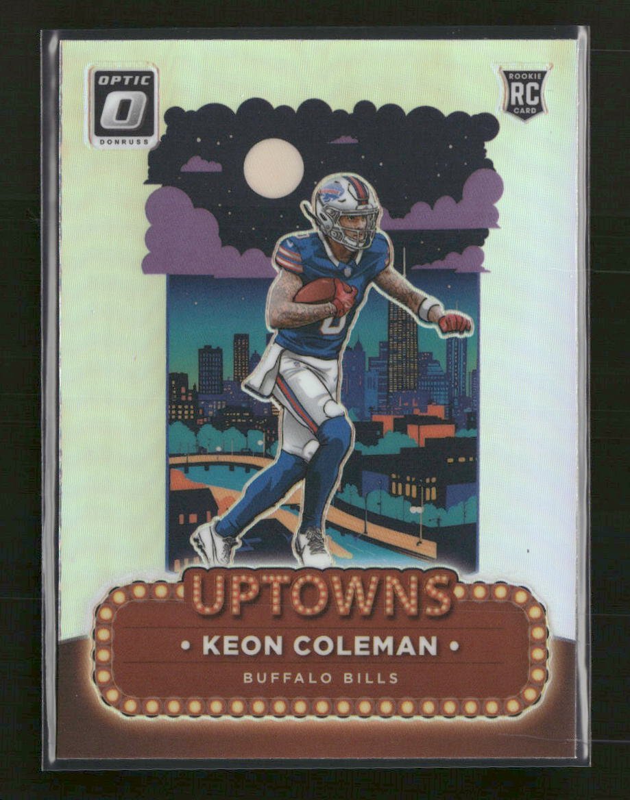 54507710-front 2024 Donruss Optic Uptowns Keon Coleman #15 - Image 1