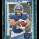2025 Donruss Optic Green Velocity Cam Skattebo Rookie #228