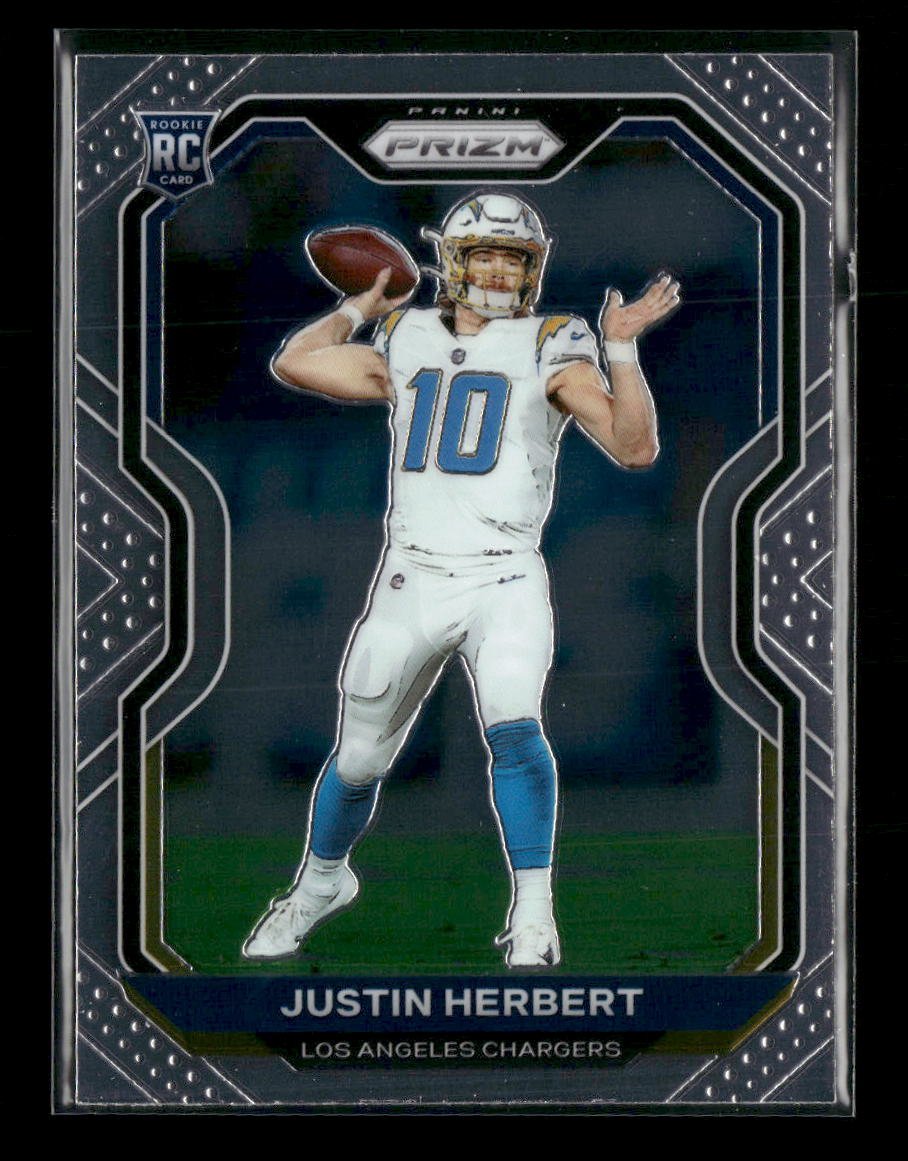 55205335-front 2020 Panini Prizm Justin Herbert Rookie #325 - Image 1
