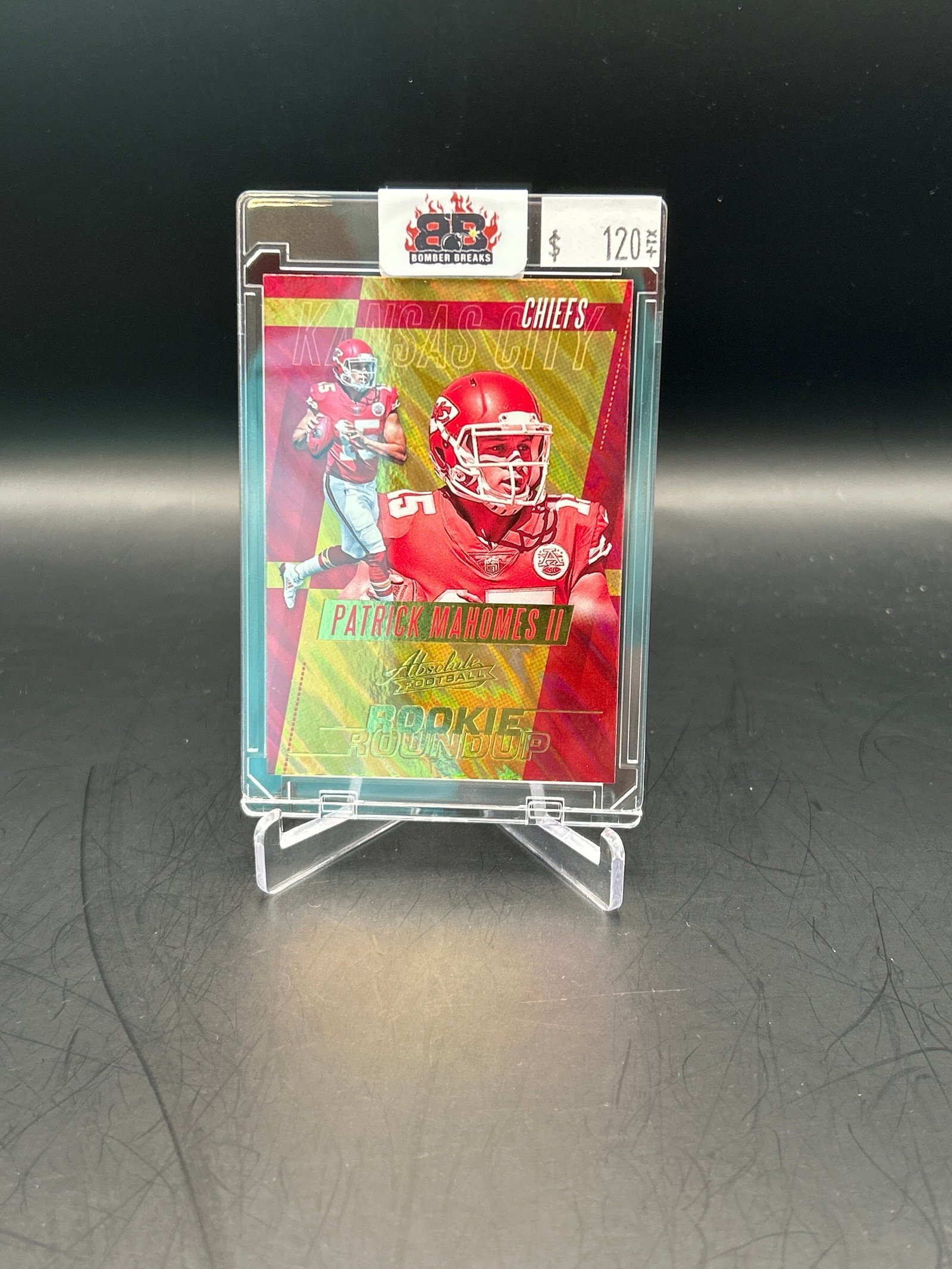 552DD926-1CBE-4F70-BA68-F64DE8763A8C Patrick Mahomes II 2017 Panini Absolute Rookie Roundup #20 - Image 1