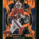 2025 Panini Select Orange Prizm Shock Josh Allen #/499 #86