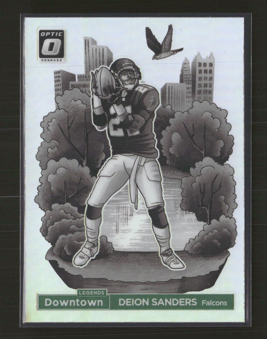 55656422-front 2024 Donruss Optic Downtown Legends Deion Sanders #5 - Image 1