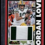 2024 Panini Encore #WM-JLE Jordan Love Winning Materials Red #/75