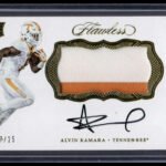 Alvin Kamara 2017 Panini Flawless Collegiate Rookie Patch Auto #/25