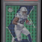 2020 Panini Mosaic Reactive Green Jonathan Taylor 10 PSA #216