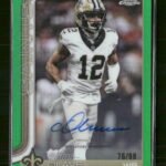 2025 Topps Chrome Auto Green Refractor Chris Olave #/99 #BA-CO