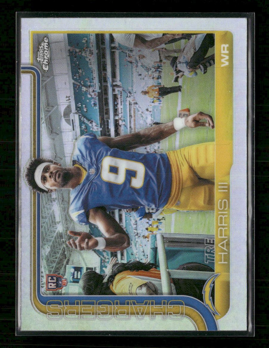 56705818-front 2025 Topps Chrome Football Image Variation Refractor Tre Harris III Rookie #338 - Image 1