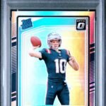 2024 Panini Donruss Optic Holo Drake Maye 9 PSA #229