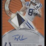 2025 Topps Rookie Patch Auto Orange Refractor Tyler Warren #/25 #RPA-TW