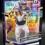 2023 Donruss Optic #125 Justin Jefferson Black Pandora #/25