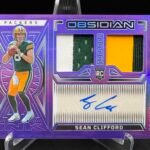 Sean Clifford 2023 Panini Obsidian Patch Auto #/30