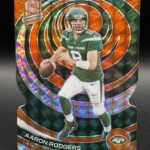 2023 Panini Spectra #74 Aaron Rodgers Neon Orange Die Cut #/15