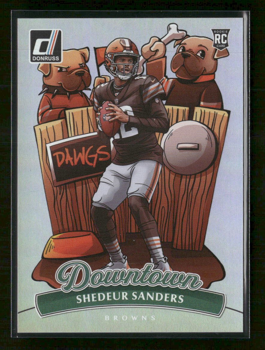 57528533-front 2025 Donruss Downtown! Shedeur Sanders #17 - Image 1