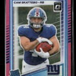 2025 Donruss Optic Purple Shock Cam Skattebo Rookie #228