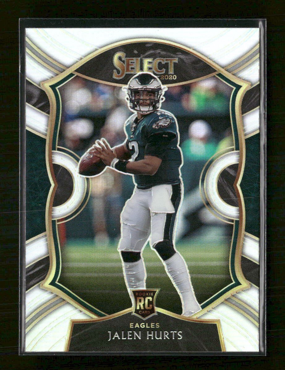 57756959-front 2020 Panini Select Silver Prizm Jalen Hurts Rookie #50 - Image 1