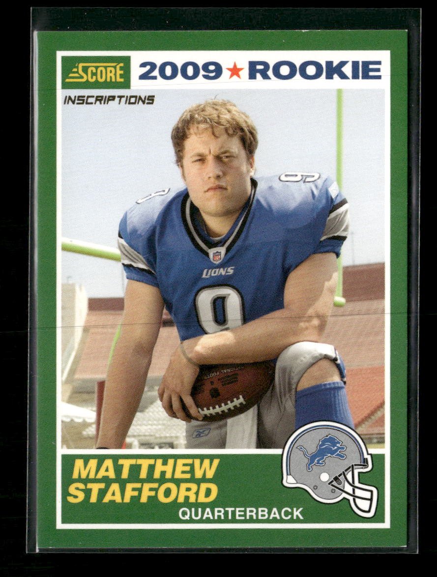 58362459-front 2009 Score 1989 Score Inscriptions Matthew Stafford #1 - Image 1