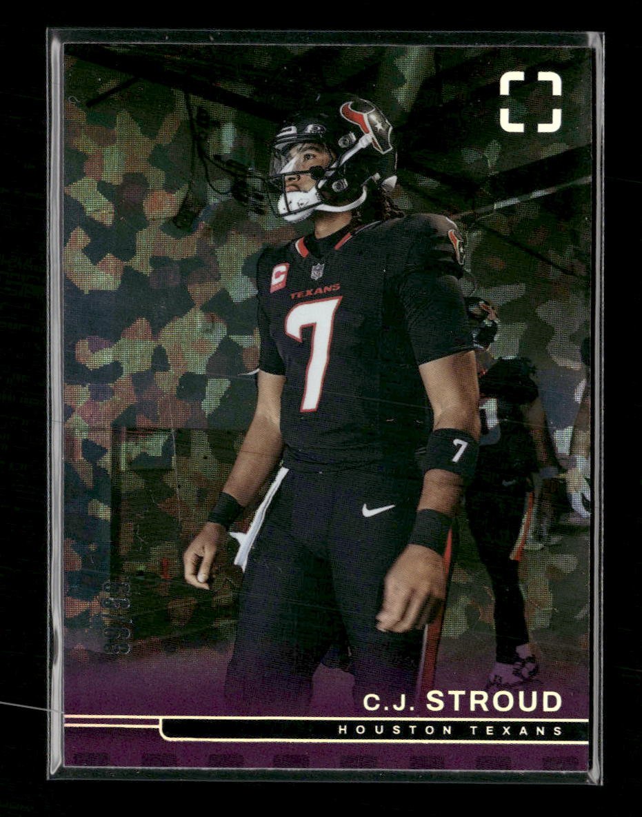 58441580-front 2025 Panini Photogenic Purple C.J. Stroud #/99 #77 - Image 1
