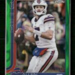 2025 Topps Chrome Green Wave Refractor Josh Allen #/99 #34