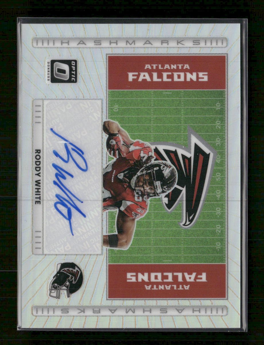 58441594-front 2025 Donruss Optic Hash Marks Roddy White Auto #HM-RW - Image 1