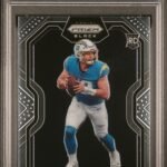 2020 Panini Chronicles Prizm Black Prizm Black Justin Herbert 9 PSA #PB3