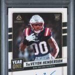 2025 Panini Luminance Year One Signatures Rps Treveyon Henderson 9 PSA #YOSTHN