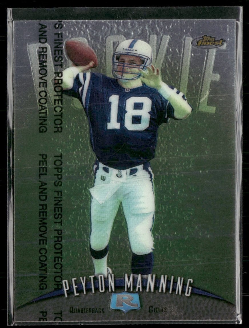 59005990-front 1998 Finest Refractors Peyton Manning Rookie #121 - Image 1