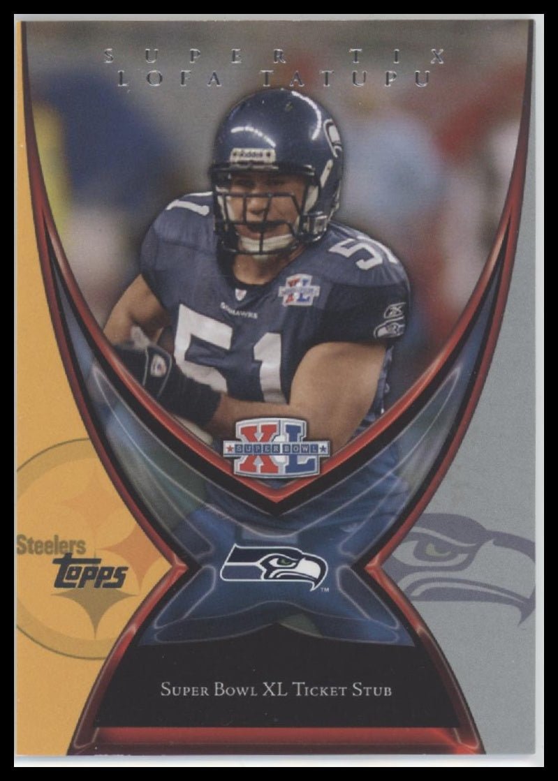 59024947-front 2006 Topps Super Tix Lofa Tatupu #ST2 - Image 1